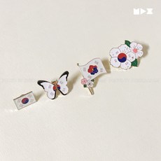 태극기 무궁화 나비 뱃지 국민 자유 민족 독립 통일 평화 자랑 민족주의 애국심 희망