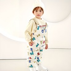 MARI N MORI 兒童彩色字母滑雪褲