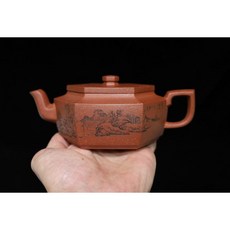 樂陶軒 方器紫砂壺 260cc 國家級工藝師張永星手工製作 宜興紫砂壺, 1個