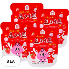 홈앤키즈 사르르쏙 요거트 딸기, 20g, 8개, 딸기맛