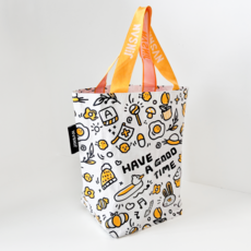 에그 굿타임 소형 리유저블백 다포린 쇼핑백, 1개