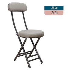 ZLYE 摺疊靠背椅 學生宿舍椅 陽臺休閒椅, 灰色黑架, 1件