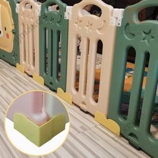 兒童塑膠圍欄固定防滑夾，寶寶遊戲圍欄卡扣固定神器，底座加固器，台灣出貨, 白色平口卡扣1個