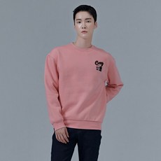 체이스컬트 공용 부클 캐릭터 기모 맨투맨 티셔츠-CFRU5123D0P