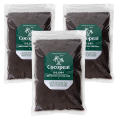 안녕달팽이 달팽이 코코피트 흙 바닥재, 3개, 2L