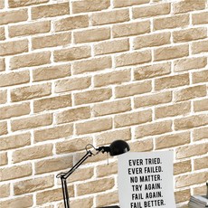 DM 접착식 인테리어 단열벽지 100cm x 2.5m 고급형, 미니벽돌