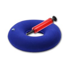 휴대용 도넛방석 임산부 산모방석 꼬리뼈 에어 쿠션, 1개, 블루