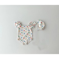 女童夏季嬰兒泳裝 吊帶哈衣