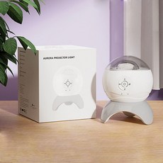 LED極光投影燈 月亮星空投影小夜燈 居家氛圍燈, F