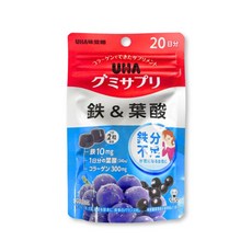 UHA 味覺糖, 1個, 鐵&葉酸軟糖, 40顆