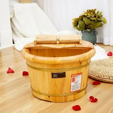 습식족욕기 원목 편백나무 족욕통 히노끼 가정용 족탕 백향목 대야, 26 둥근 모서리 마사지기 B, 기본 모델명/품번