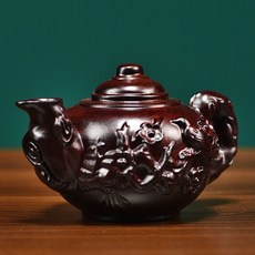 黑檀木 花梨木 喜上眉梢 把把壺手把件, 如圖所示, 1個