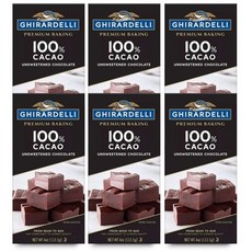 베이킹 초콜릿 파우더 초코 분말 디저트 코코아 라떼 무가당 100% 카카오 초콜릿. 바 4온스 6개가 포함되어 있습니다. 요리에 이상적입니다. 아메리칸 메이드 엑설런스. 입 입, 6개, 113.5g