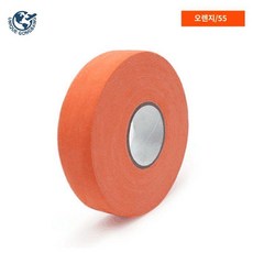 미끄럼방지 아이스하키 스틱 인라인 하키 보호대 테이프 레그 밴드, 오렌지 2.5cm*25m