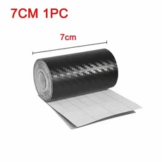1/2개 나노 탄소 섬유 자동차 스티커 보호 필름 DIY 도어 씰 사이드 스크래치 방지 테이프, 02 7M, 05 7cm 1pc