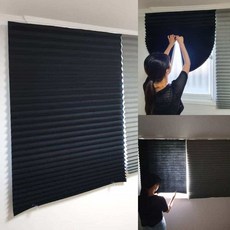 접착식 부직포 블랙 암막 블라인드 암막롤스크린 손쉬운설치 창문블라인드 암막블라인드