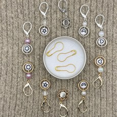 [율찌네 보물섬] 태양계 / 키링 마커링 스티치마커 코수링 뜨개부자재 뜨개질, 실버, 하트