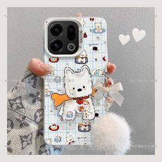 OPPO Find X9 Pro X8 Pro 創意小狗搖搖樂防摔手機殼, 1個, 披風小狗,OPPO Find X9