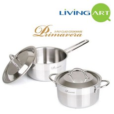 리빙아트 프리마베라 통삼중 스텐냄비 2종세트 16편+20양 745737