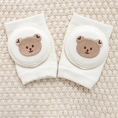 여아 및 남아용 크롤링 팔꿈치 보호대 아기 무릎 패드 안전 코튼 유아 다리 워머 어린이 쿠션 레깅스, [03] cute bear, 1개