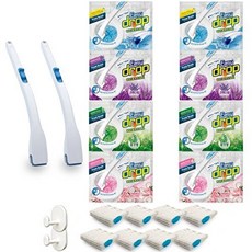 이지드롭 변기크리너 핸들2개+리필(향 4종) 104개입(2년치 구성), 없음, 1세트, 80g