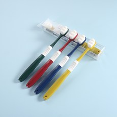 성인용 싱글 케어 칫솔 임신용 부드러운 미세모 칫솔, 녹색, 1개