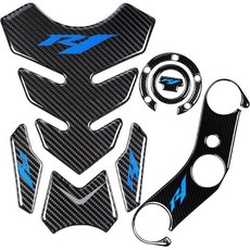 5D 리얼 카본 오토바이 연료탱크 보호대 탱크 패드 스티커 캡 연료 데칼 트리플 트리 앞쪽 상단 YZR1 0406파랑, 5D 리얼 카본 오토바이 연료탱크 보호대 탱크 패드 스