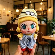 앵그리 몰리 앵그리에너지 시리즈 인형키링 인형 펜던트 인형옷 여름 콜렉션, 14cm 인형옷, 미니언즈 세트