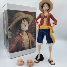 FigureCrazy 원피스 피규어 루피 웃긴 뚱뚱한 얼굴 붓기 Ver. PVC 액션 OP Luffy Zoro Sanji 에이스 로빈