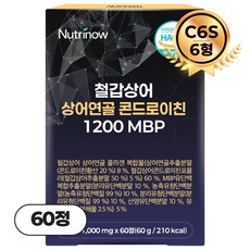 뉴트리나우 철갑상어 연골 콘드로이친 1200 MBP 6형 C6S 식약청 인증 HACCP, 1개, 60회분