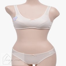 생활방 주니어 1단계 브라 세트 학생브라팬티