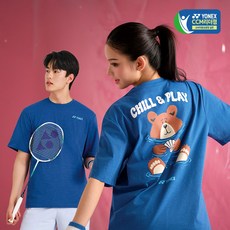 요넥스 티셔츠 배드민턴 오버핏 261TS042U 데일리웨어 반팔 의류 남녀공용