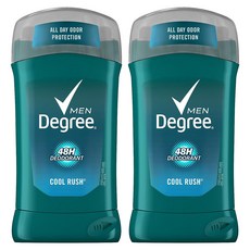 디그리 남성용 48시간 데오도란트 쿨 러시, 85g, 2개