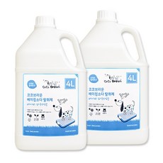 코코브라운 천연향균 베이킹소다 애견탈취제 베이비 파우더향, 4L, 2개