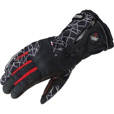 코미네 KOMINE 바이크용 그로브 어드밴스드 프로텍트 일렉트릭 그로브 Crush Black/Red M EK205 1183 가을·봄용 방수·보온 카본 스트레치 소재 전열