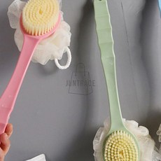 EVERYBO 라운드형 등밀이 목욕솔 단면 샤워솔 등드름, 양면, 1개