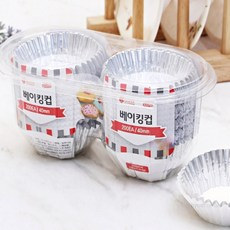 HM 롯데이라이프 200개입 4cm 도시락반찬컵 컵케이크틀 은박베이킹컵, 상세페이지 참조, 1개