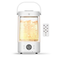 가열식 물멍 수조 분리형 무드등 신생아 가습기, 화이트
