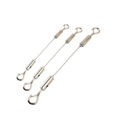 와이어 액자걸이 무타공 천장 레일 조절형 스테인리스 행잉 시스템 걸이, 1.5mm 0.3m 더블후크