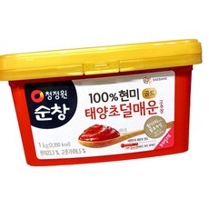 대상 태양초 고추장 현미 덜 매운 1kg, 1개