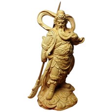 黃楊木精雕伽藍護法像(高10公分) 精緻木雕 護法神像 家居擺飾 宗教藝品, 詳見包裝