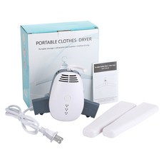 휴대용의류건조기 미니건조기 신발건조기 미니 전기 휴대용 온열 의류 건조기 신발 건조 랙 행거 접이식 히터 110-220, 2) WHITE  EU, WHITE