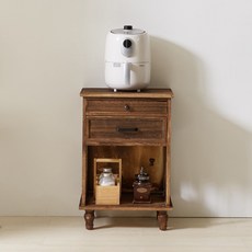 에코베스트 G903 협탁 원목 침실 소파 2단협탁 빈티지 틈새수납장, 1개, G903엔틱