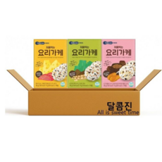 [달콤진] 베베쿡 처음먹는 요리가케 3종 연어와 치즈 + 콩고기와 다시마 + 닭고기와 된장, 1세트, 84g