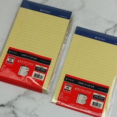 브랜빌 옥스포드 A5 리갈패드-노랑 라인 40매 5권muj82ari