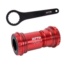 ZTTO BB30 24mm 하단 브래킷 세라믹 베어링 어댑터 자전거 센터 쉘 프레스 맞춤 차축 MTB 도로 듀얼 실리콘, 04 BB30sh Red and tool