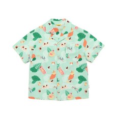 내셔널지오그래픽 키즈 K232USH610 패턴 시어서커 반팔 셔츠 SKY MINT 363394