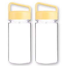 위드 국산 마이보틀 트라이탄 핸디 손잡이 물병, 옐로, 2개, 350ml