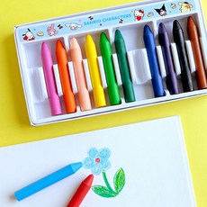 지구화학 산리오캐릭터즈 손에 묻지 않는 크레용 12색hoo9+8Rql