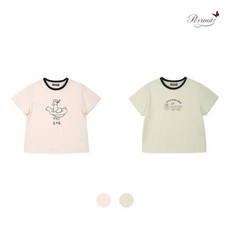 페리미츠 네크배색캐릭터티셔츠 P2525T112